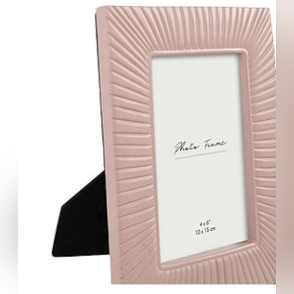 NIB pink molded resin luxury/glam style vertical standing, easel back, rectangle - Picture 3 of 4